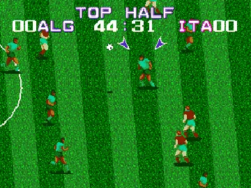 Tecmo World Cup '92 (Japan) screen shot game playing